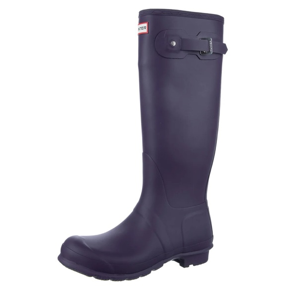 Hunter Shoes - Hunter Purple tall rain boots size 8